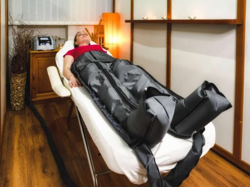 Compression Therapy: Benefits, Uses, Risks & Who Needs It - Woman wearing compression stockings to improve circulation and reduce swelling in legs.